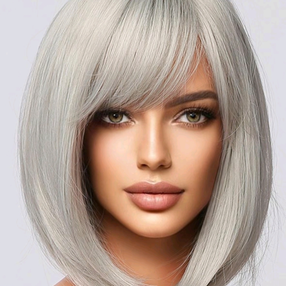 Gray ombre wig